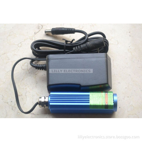 515nm 520nm 50mW Focusable Dot Laser Module 25x75mm 12VDC Long time Working 515nm-520nm-50mW-